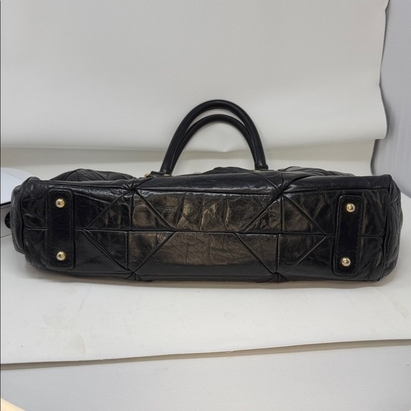 Marc Jacobs Stam Patchwork Quilted Black leather satchel spring 2007 collection - Picture 11 of 17